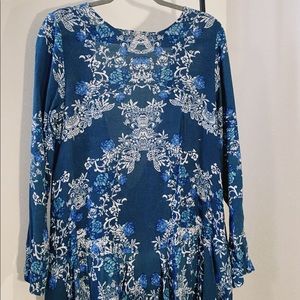 Free People Backless Floral Minidress